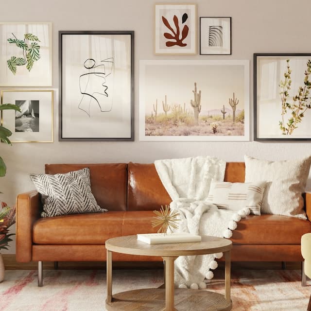 A living room after the move